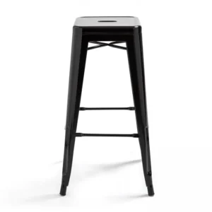 Tabouret Haut En Métal Industriel, Indus Noir - Indus