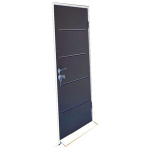 Porte simple supplémentaire anthracite cadre blanc - Everbox